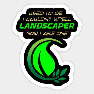 Funny Landscaper Profession Sticker